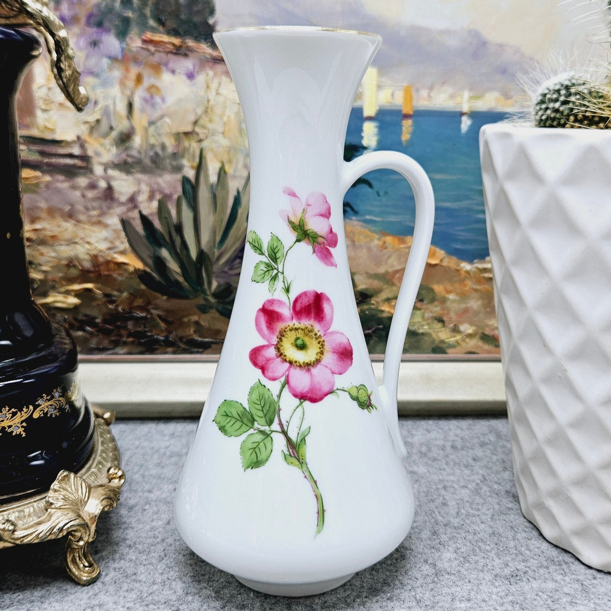 Hand-painted porcelain vase “KPM porzellan Royal Bavaria” – meinantik.de